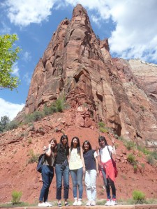 現地18日目(8月28日) フリーウェイ(高速道路)をひた走り、ユタ州を南下。 Big Bend @Zion National Park ユタ州で最初の国立公園。 (参照)http://www.nps.gov/zion/index.htm