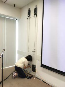 無線APとスイッチの設置